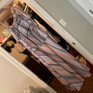 Anthropologie Guapa Striped Tiered Maxi Dress